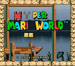 Hyper Mari World 4 Title Screen